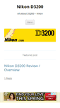 Mobile Screenshot of d3200-nikon.com